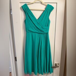Kate Spade Vibrant Kelly Green Midi Dress 👗 Stunning and SO classic